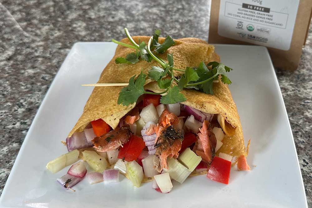 Spring Salmon Teriyaki Crepes Free Recipe | Grain Free Mama's
